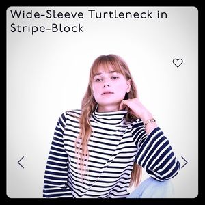 Madewell wide sleeve mock neck